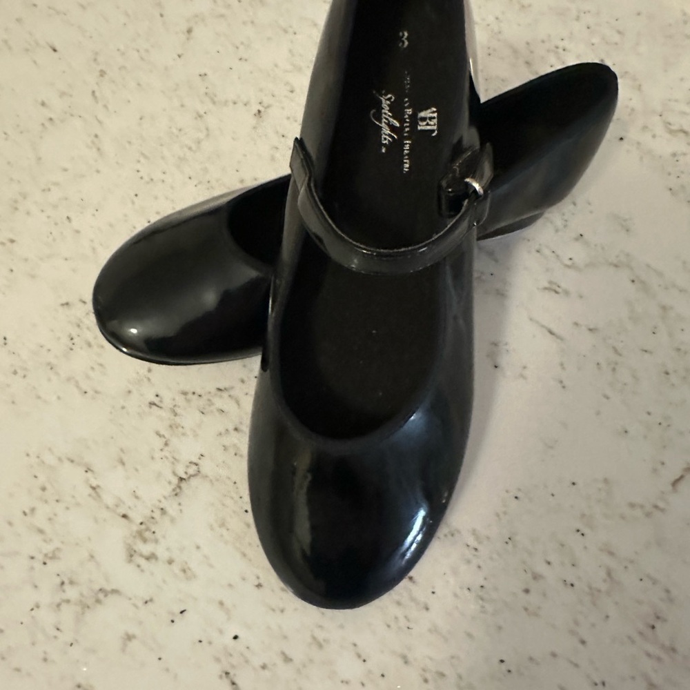 Girls American Ballet Theater Tap Shoes 3 Black Mary Jane Shoes